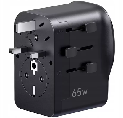 Incarcator Retea UGREEN Travel S550 (55001), 65W, 3.25A, 1 x USB-A - 2 x USB-C, Negru