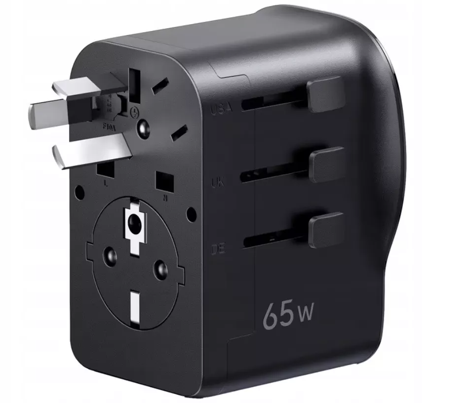 Incarcator Retea UGREEN Travel S550 (55001), 65W, 3.25A, 1 x USB-A - 2 x USB-C, Negru