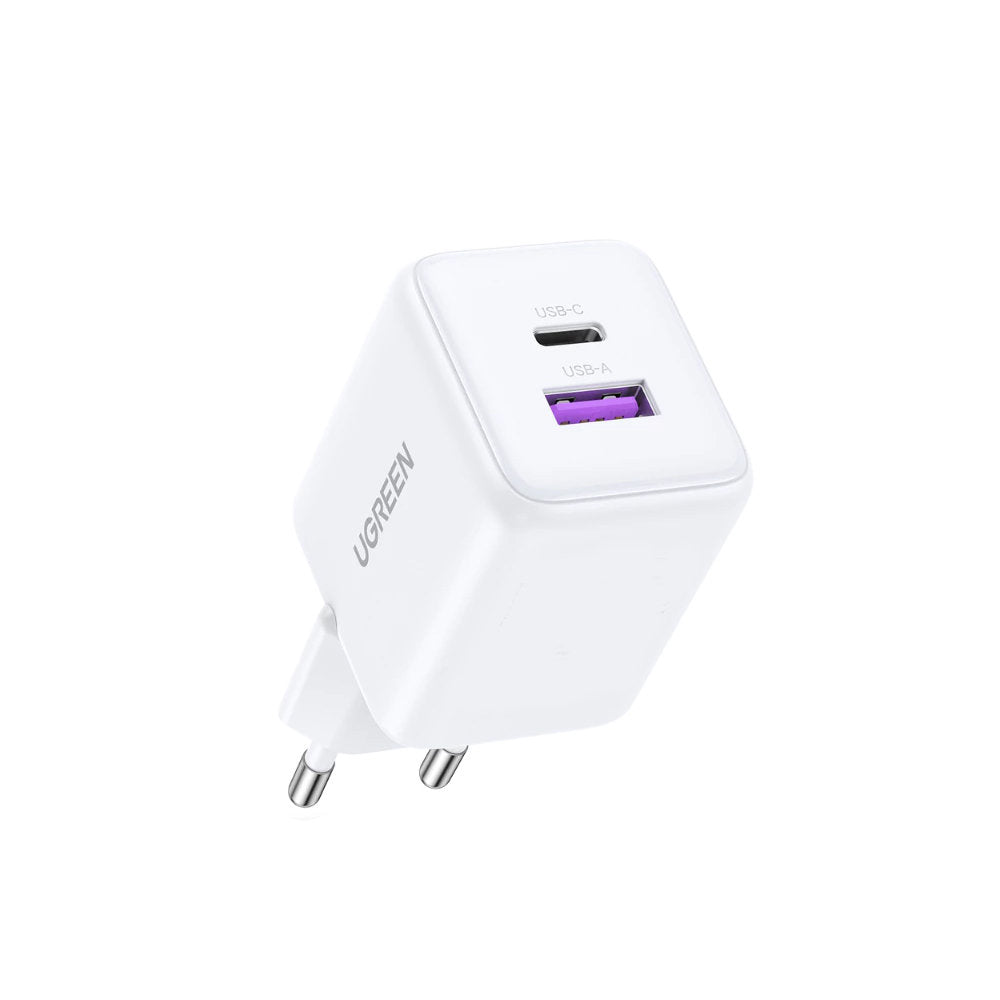 Incarcator Retea UGREEN X516, 30W, 3A, 1 x USB-A - 1 x USB-C, Alb