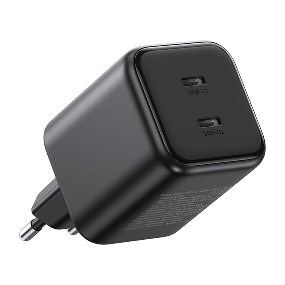 Incarcator Retea UGREEN X526 (65058), 45W, 3A, 2 x USB-C, Negru