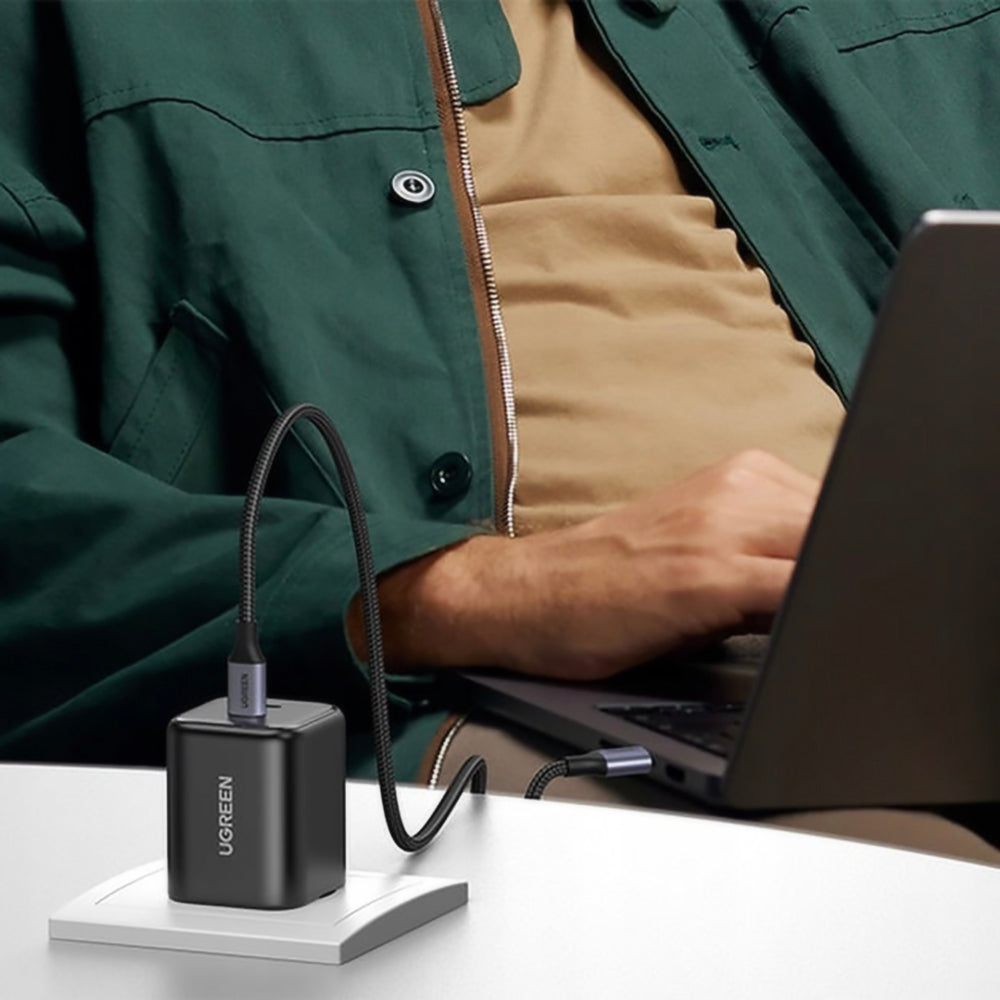 Incarcator Retea UGREEN X526 (65058), 45W, 3A, 2 x USB-C, Negru