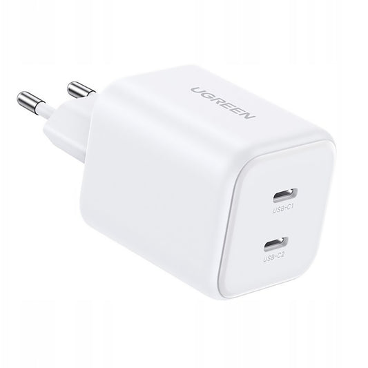 Incarcator Retea UGREEN X526 (65154), 45W, 3A, 2 x USB-C, Alb