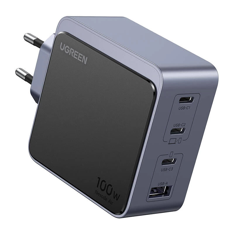 Incarcator Retea UGREEN X565 Nexode Air, 100W, 5A, 1 x USB-A - 3 x USB-C, Gri