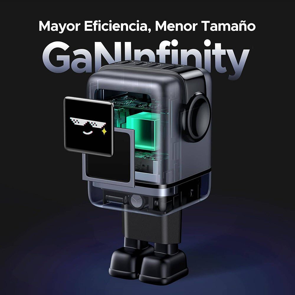Incarcator Retea UGREEN X688 Uno, 100W, 5A, 1 x USB-A - 3 x USB-C, Negru