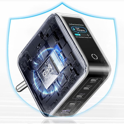 Incarcator Retea UGREEN X773 (65620B), 100W, 1 x USB-A - 4 x USB-C, Gri