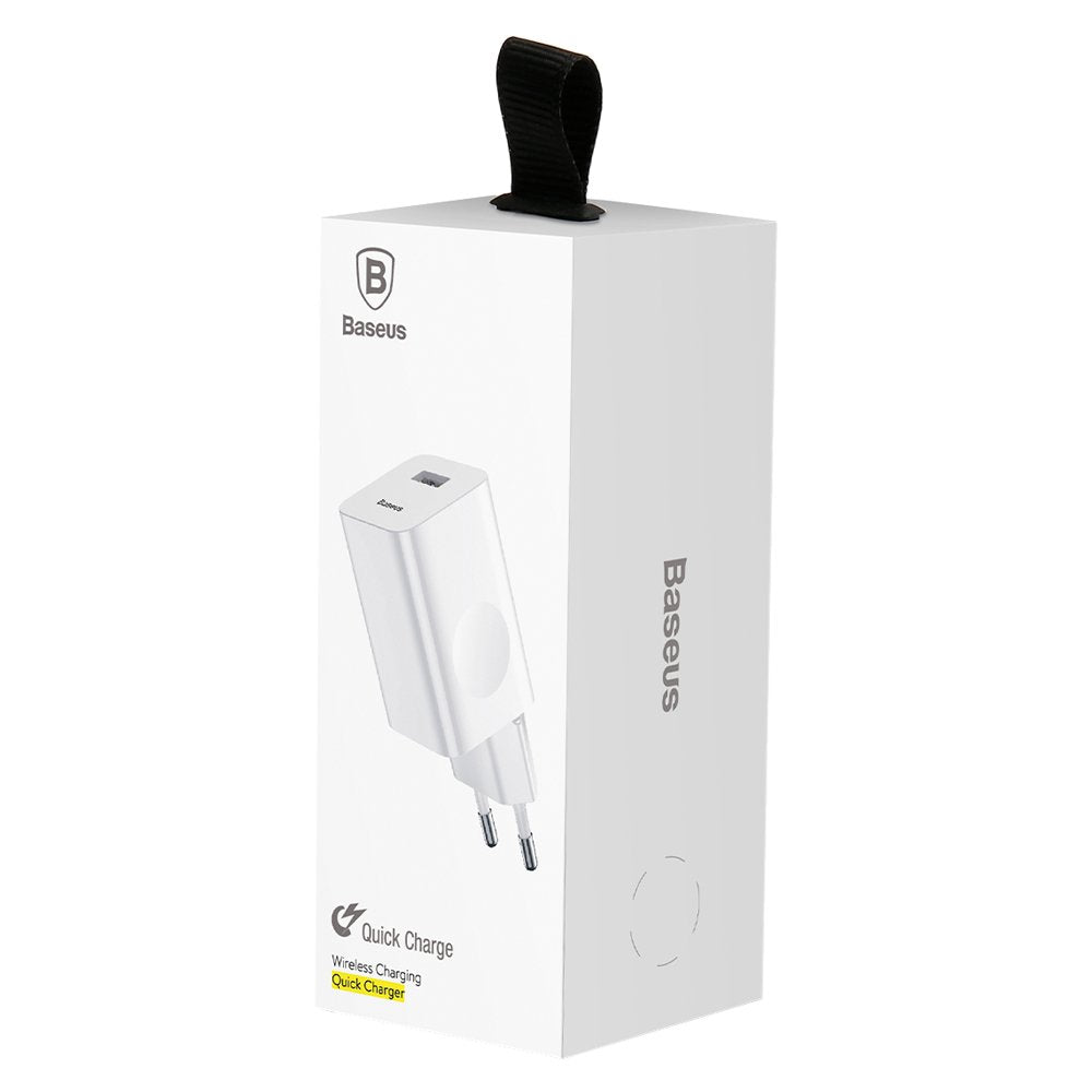 Incarcator Retea Baseus, 24W, 3A, 1 x USB-A, Alb CCALL-BX02