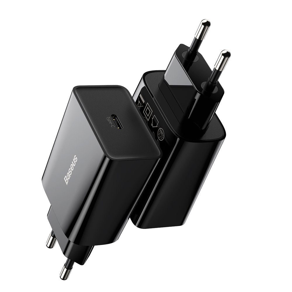 Incarcator Retea Baseus Speed, 20W, 3A, 1 x USB-C, Negru CCFS-SN01