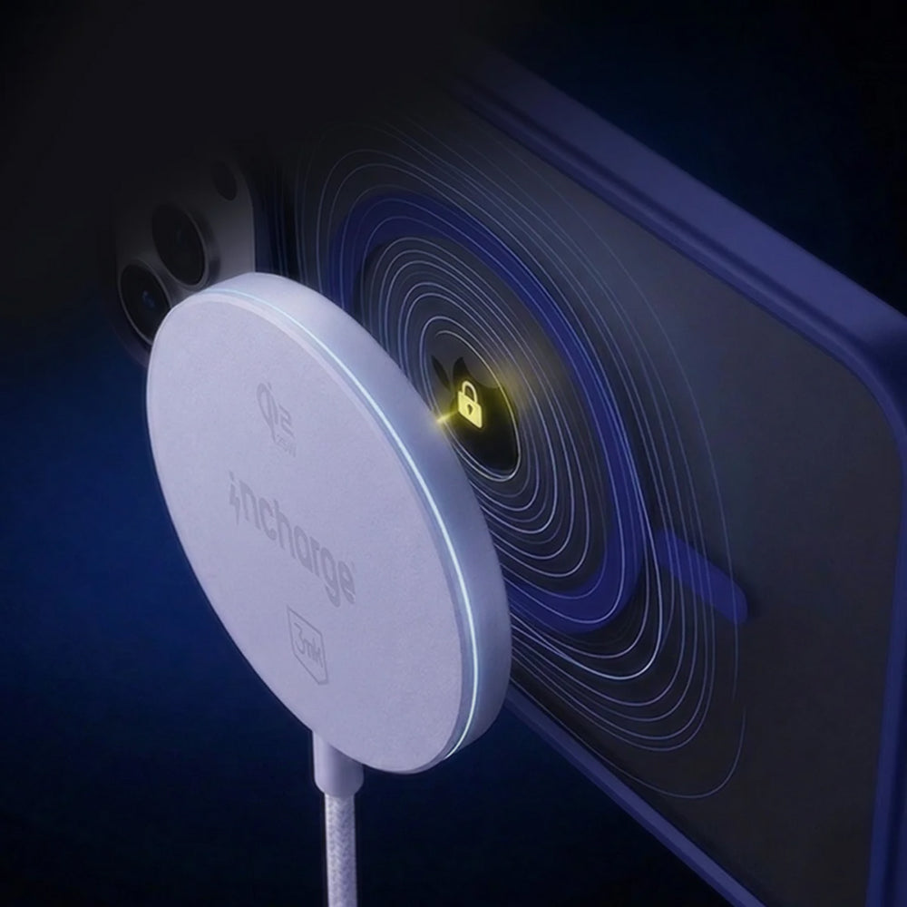 Incarcator Retea Wireless 3MK Align, 25W, Alb