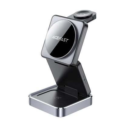 Incarcator Retea Wireless Acefast E21 3in1, 23W, 1.67A, Gri