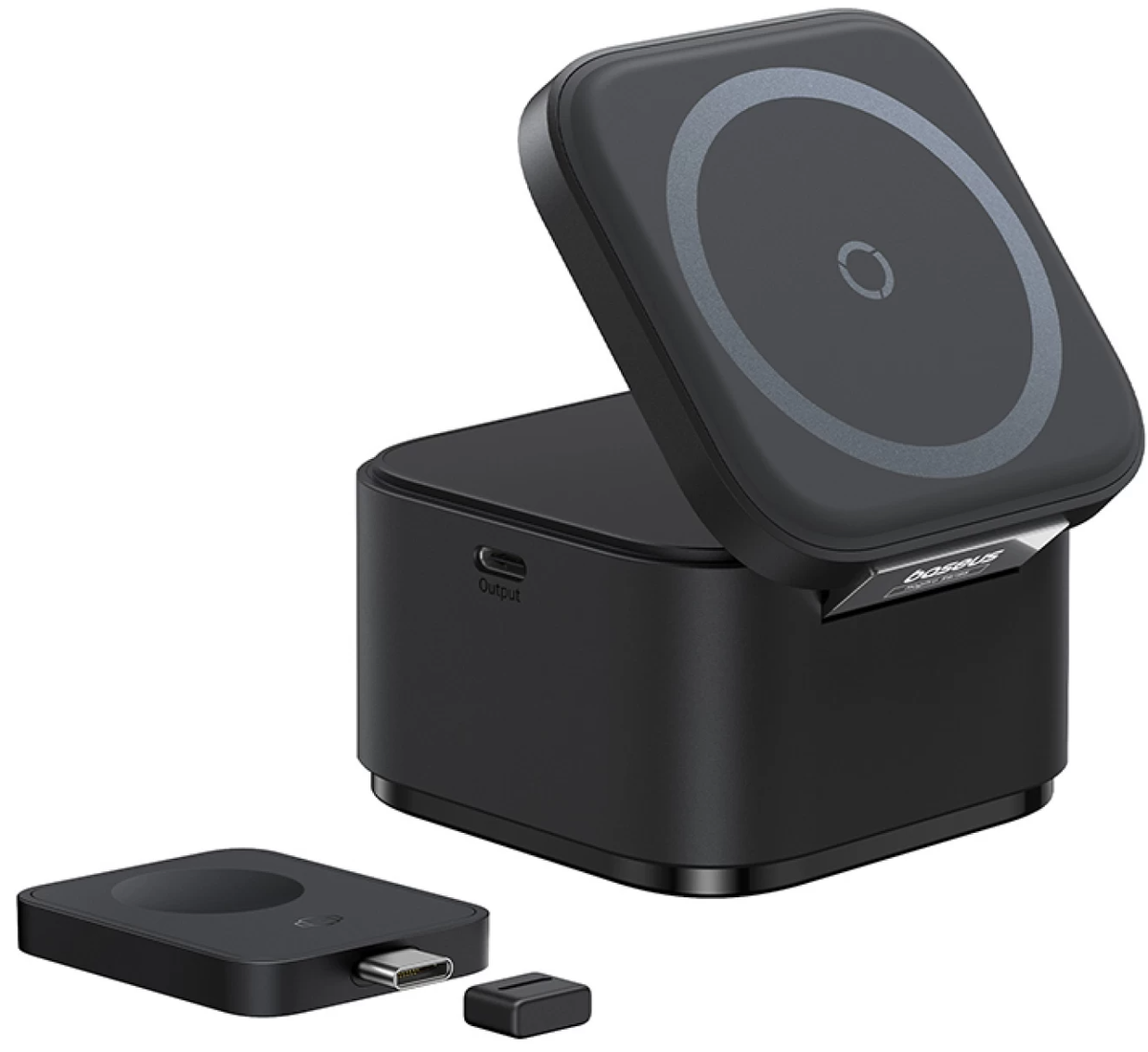 Incarcator Retea Wireless USB-C Baseus MagPro 3in1, 25W, 1 x USB-C, Negru P10264100123-01