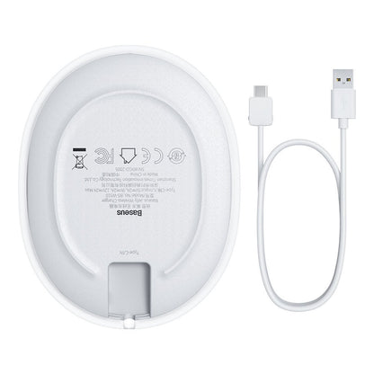 Incarcator Retea Wireless Baseus Jelly, 15W, 1.67A, Alb WXGD-02