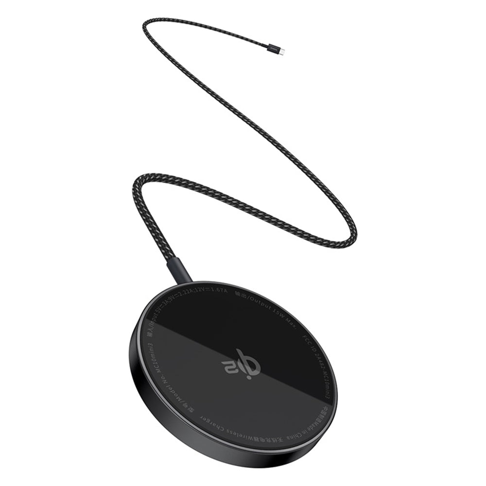 Incarcator Retea Wireless Baseus Simple Mini4 Air, 15W, 1.67A, Negru P10278200111-00