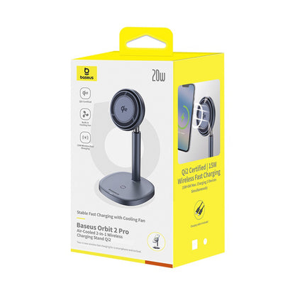 Incarcator Retea Wireless Baseus Orbit 2 Pro 2in1, 20W, 1.67A, Gri P10273500813-00