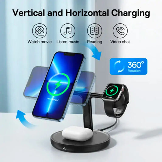 Incarcator Retea Wireless Baseus Swan 3in1, 20W, 1.67A, P10221302113-Z1