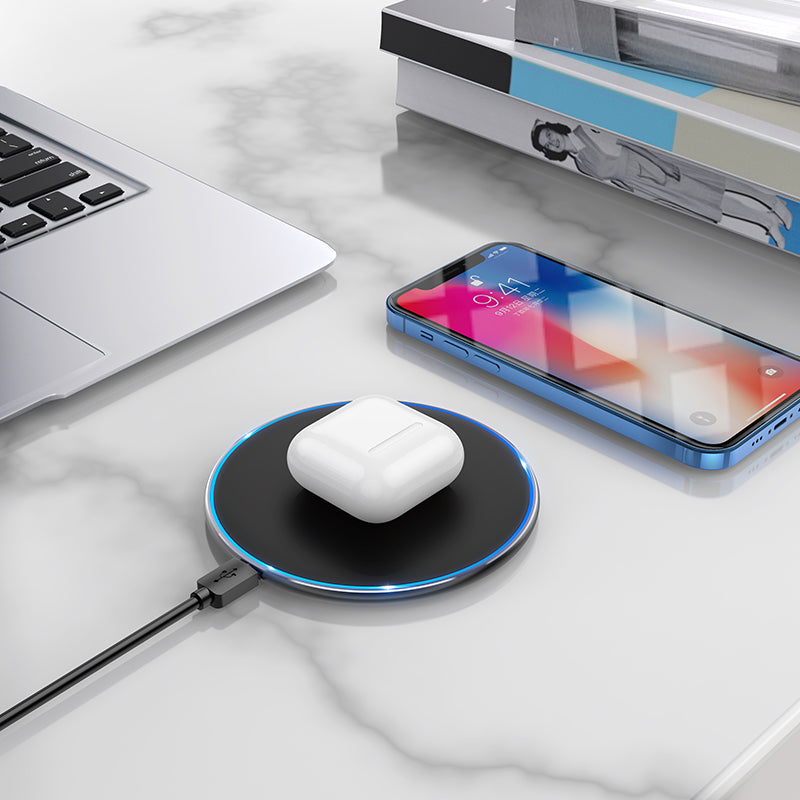 Incarcator Retea Wireless Borofone BQ3 Pro, 15W, 1.67A, Negru