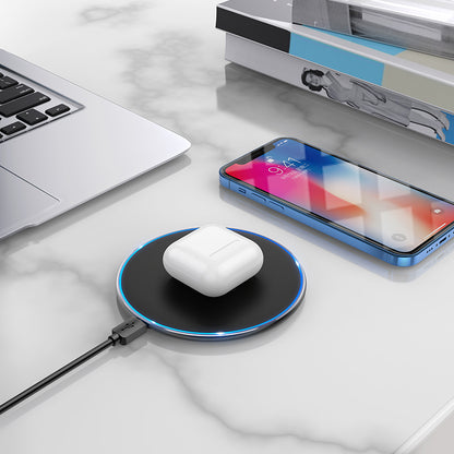 Incarcator Retea Wireless Borofone BQ3 Pro, 15W, 1.67A, Negru