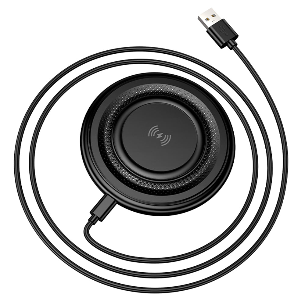 Incarcator Retea Wireless Borofone BQ40 Crown, 15W, 1.67A, Negru