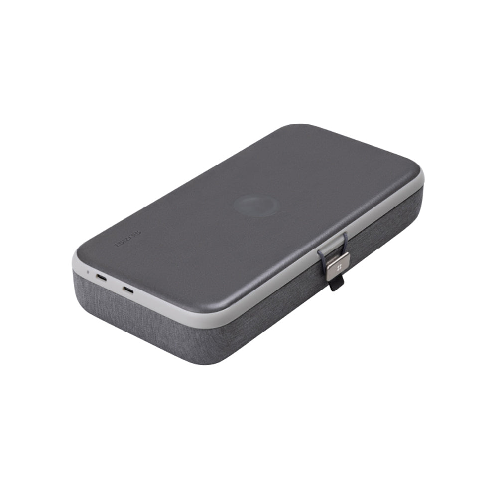 Incarcator Retea Wireless Edizard PowerCube 3in1, 65W, 3.25A, 1 x USB-C, Gri