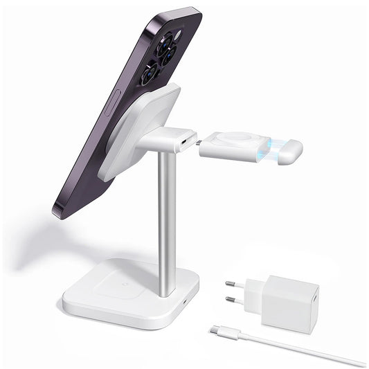 Incarcator Retea Wireless ESR HaloLock 3in1, 15W, 1.67A, Alb