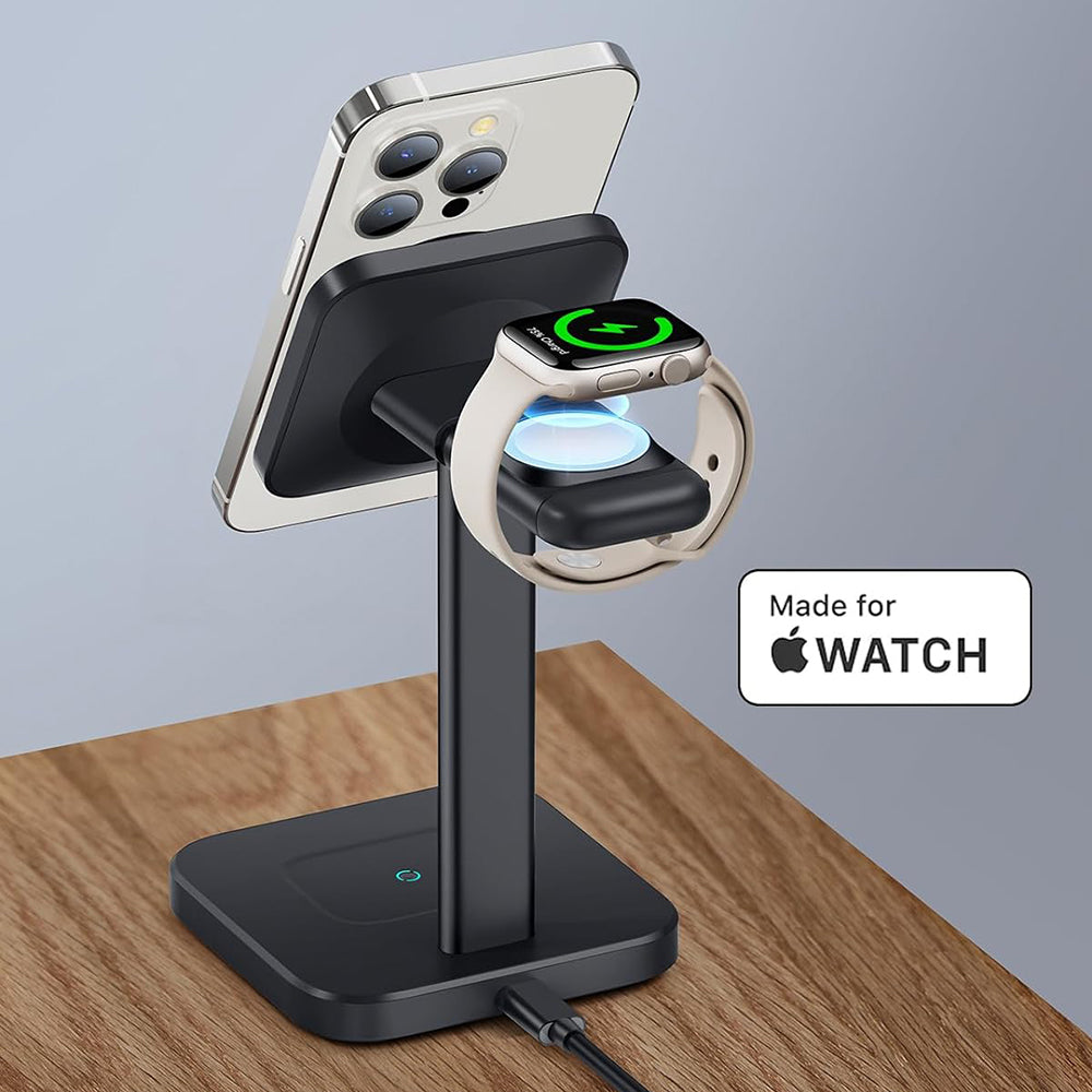 Incarcator Retea Wireless ESR HaloLock 3in1, 15W, 1.67A, Negru