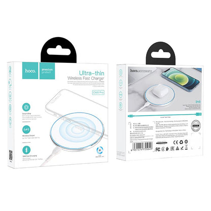 Incarcator Retea Wireless HOCO CW6 Pro, 15W, 1.67A, Alb