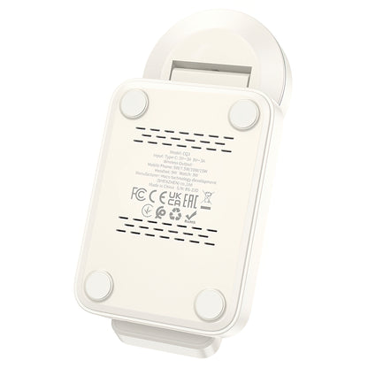 Incarcator Retea Wireless HOCO CQ3 3in1, 15W, 1.67A, Alb