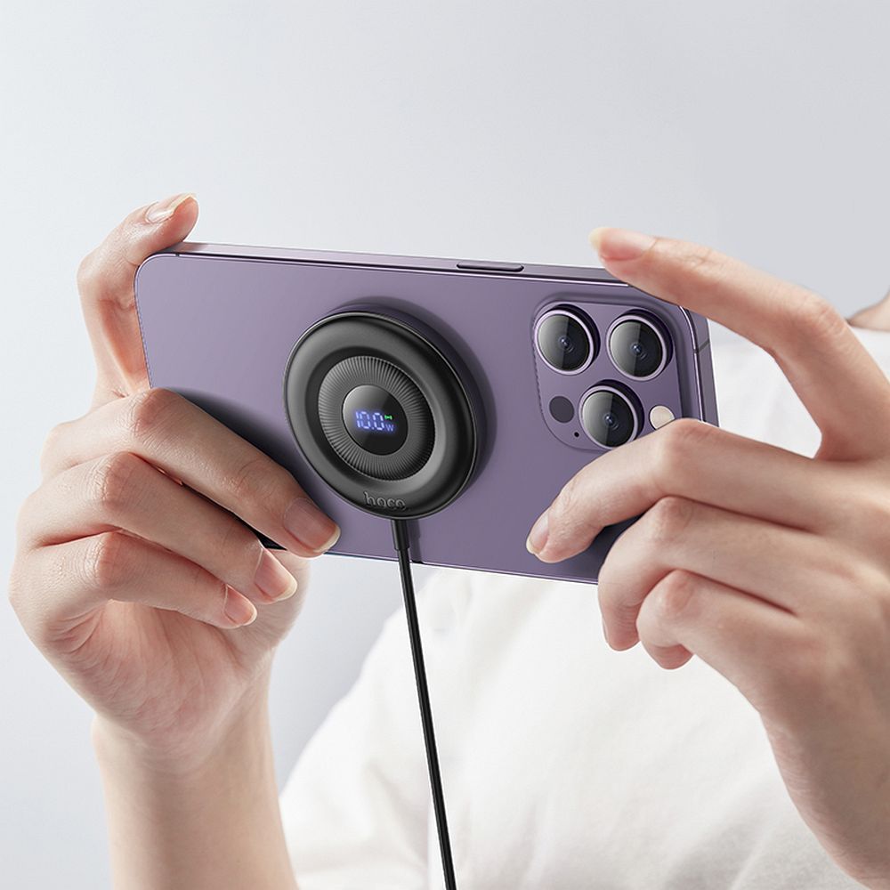 Incarcator Retea Wireless HOCO CW61, 15W, 1.67A, Negru