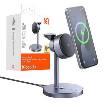 Incarcator Retea Wireless McDodo CH-2460 Swan 3in1, 22.5W, 1.67A, Gri