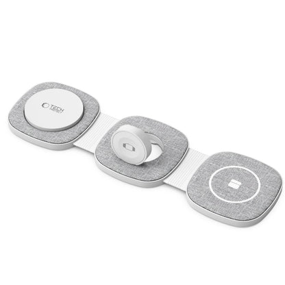 Incarcator Retea Wireless Tech-Protect A32 3in1, 15W, 1.67A, Gri
