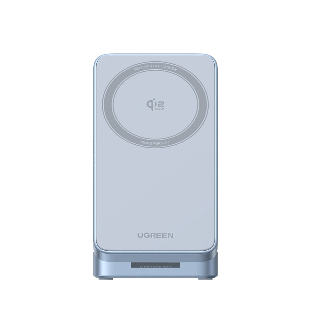Incarcator Retea Wireless UGREEN W757 (65901) 3in1, 25W, Albastru