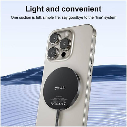 Incarcator Retea Wireless Yesido DS21, 15W, 1.67A, Negru