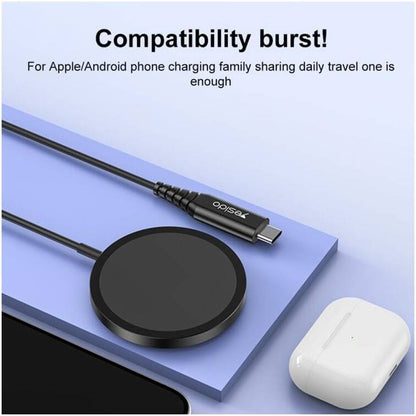 Incarcator Retea Wireless Yesido DS21, 15W, 1.67A, Negru