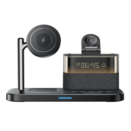 Incarcator Retea Wireless Yesido DS37 Display 3in1, 25W, 1.67A, Negru