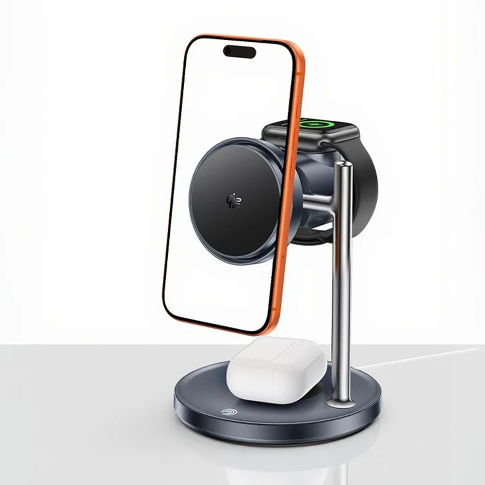 Incarcator Retea Wireless Yesido DS40 3in1, 25W, 1.67A, Negru