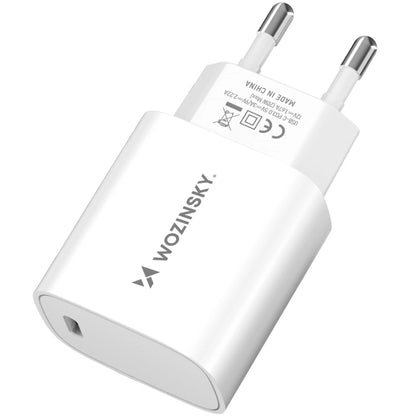 Incarcator Retea WZK WGWCCW, 20W, 3A, 1 x USB-C, Alb