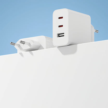 Incarcator Retea Xiaomi 2C1A GaN, 67W, 3A, 1 x USB-A - 2 x USB-C, Alb