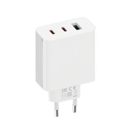 Incarcator Retea Xiaomi 2C1A GaN, 67W, 3A, 1 x USB-A - 2 x USB-C, Alb