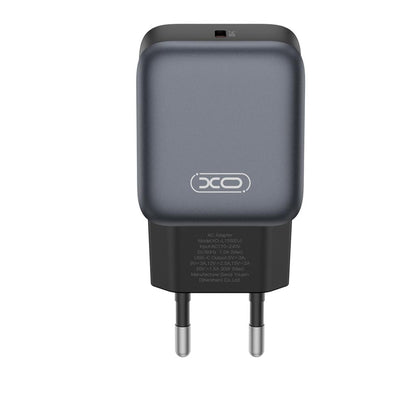 Incarcator Retea XO Design L155, 30W, 3A, 1 x USB-C, Negru