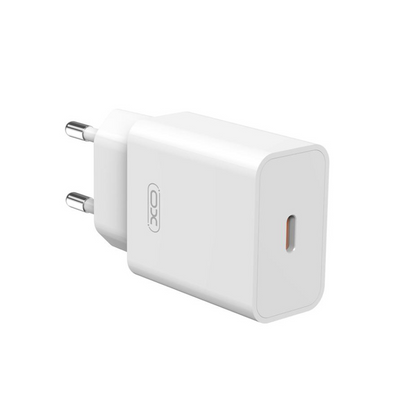 Incarcator Retea XO Design L126, 20W, 3A, 1 x USB-C, Alb
