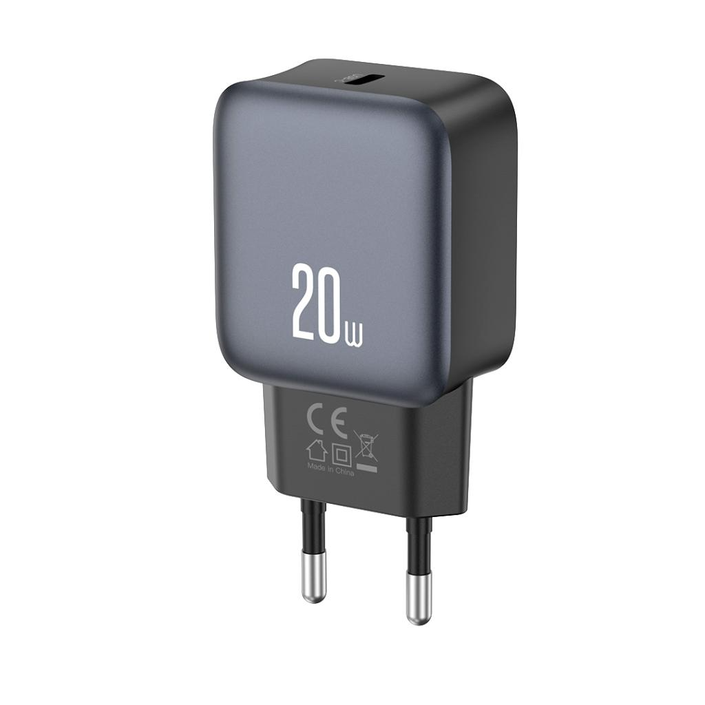 Incarcator Retea XO Design L153, 20W, 3A, 1 x USB-C, Negru