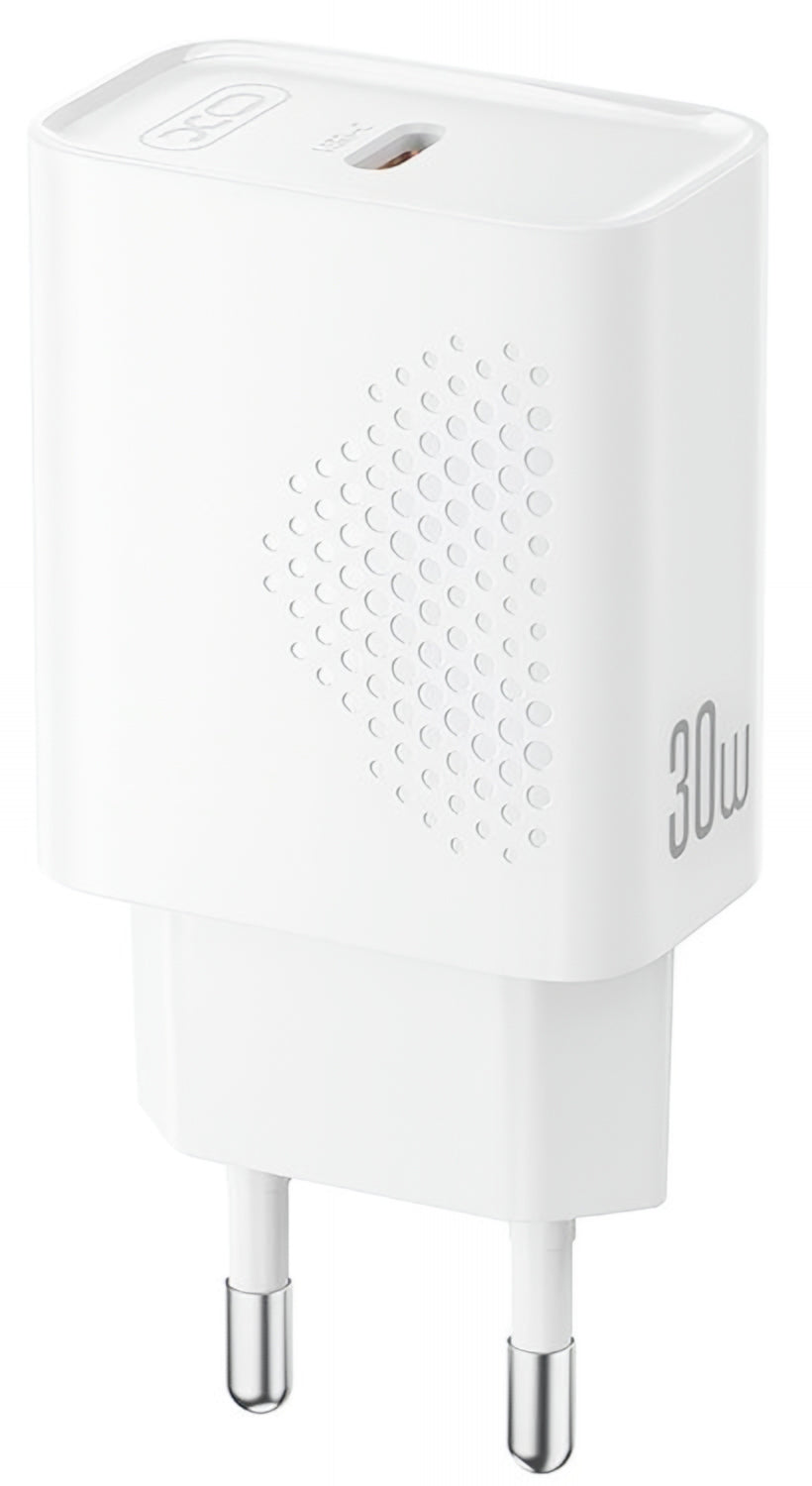 Incarcator Retea XO Design L162, 30W, 3A, 1 x USB-C, Alb