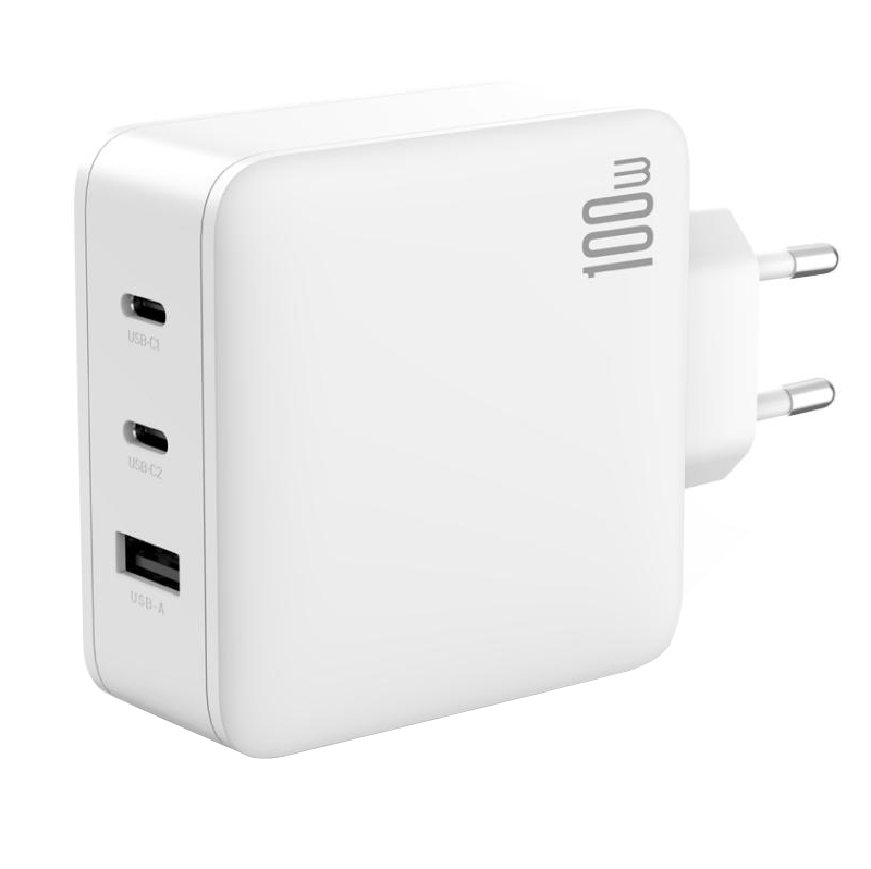 Incarcator Retea XO Design CE14, 100W, 3.25A, 1 x USB-A - 2 x USB-C, Alb