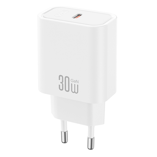 Incarcator Retea XO Design CE41, 30W, 3A, 1 x USB-C, Alb