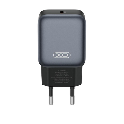 Incarcator Retea XO Design L153, 20W, 3A, 1 x USB-C, Negru