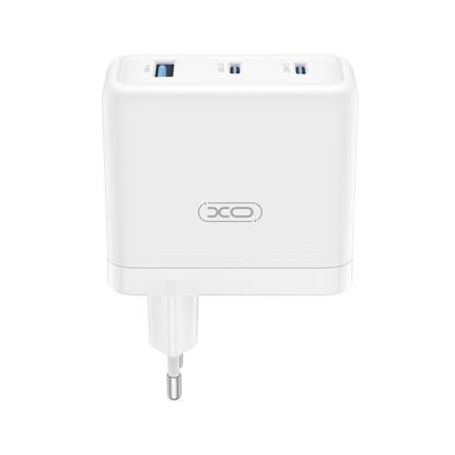 Incarcator Retea XO Design CE35, 100W, 5A, 1 x USB-A - 2 x USB-C, Alb