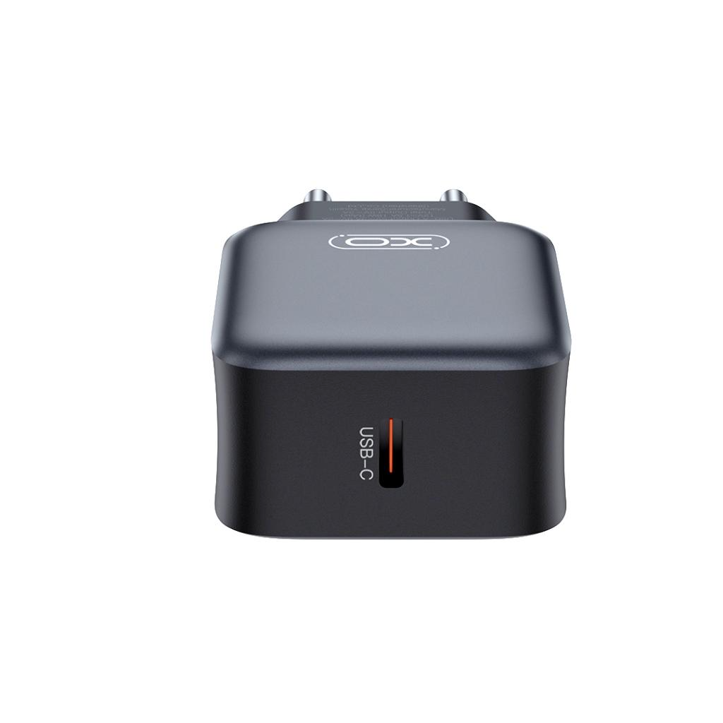 Incarcator Retea XO Design L153, 20W, 3A, 1 x USB-C, Negru