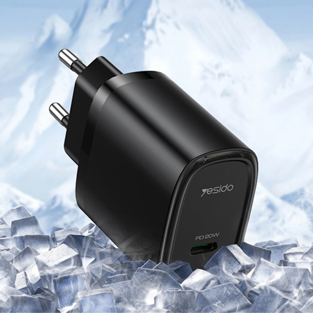 Incarcator Retea Yesido YC57, 20W, 3A, 1 x USB-C, Alb