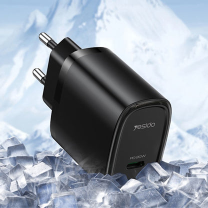 Incarcator Retea Yesido YC57, 20W, 3A, 1 x USB-C, Alb