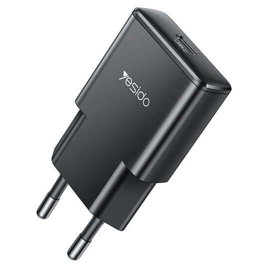 Incarcator Retea Yesido YC74, 30W, 3A, 1 x USB-C, Negru