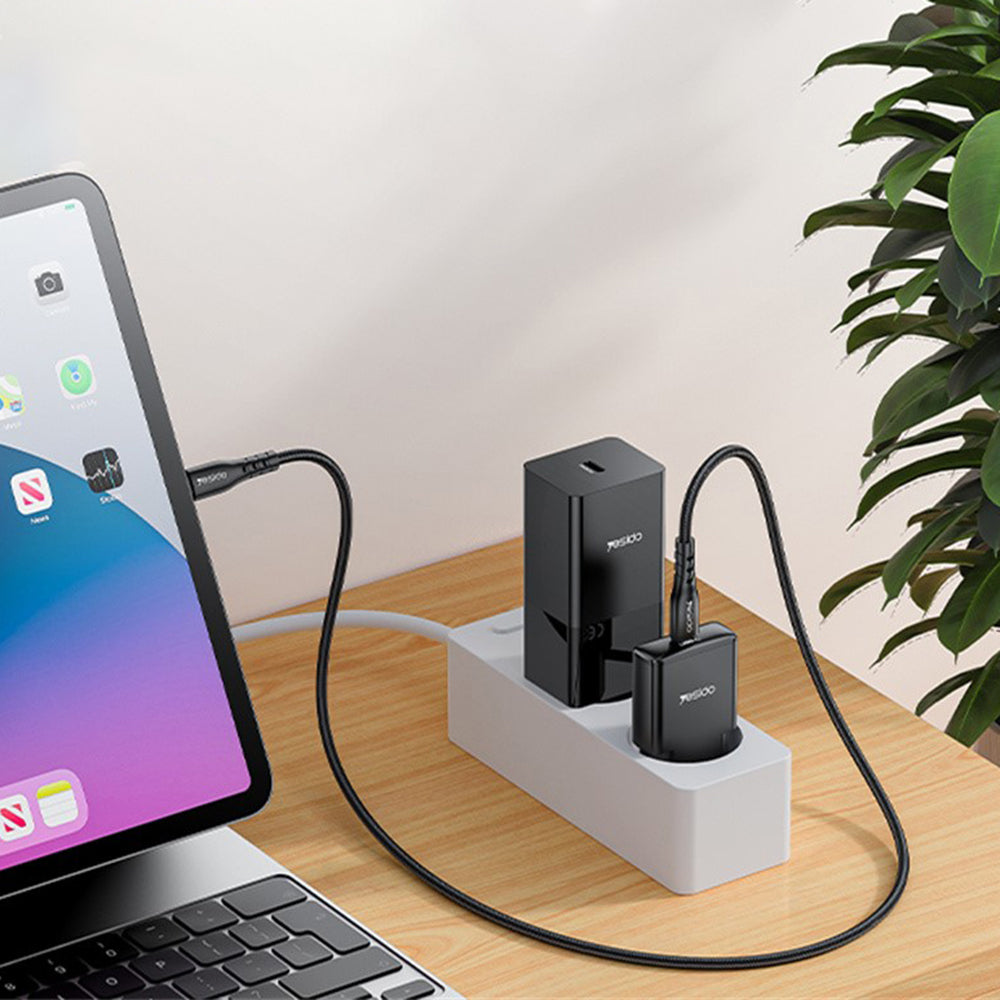 Incarcator Retea Yesido YC74, 30W, 3A, 1 x USB-C, Negru